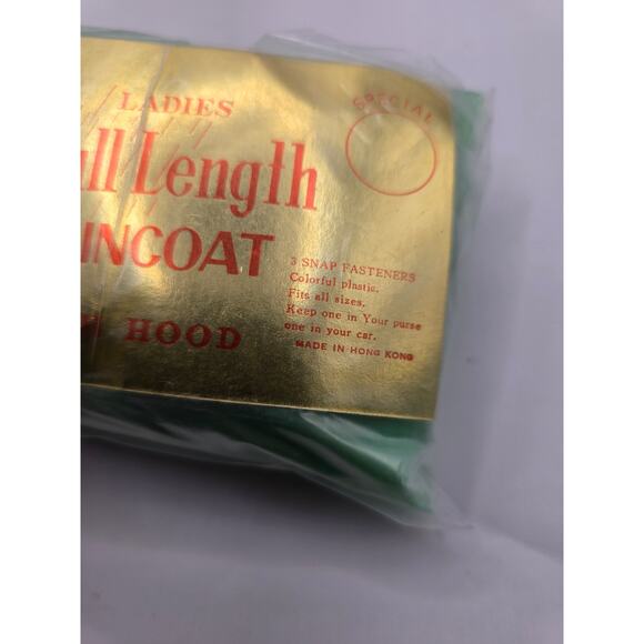 Vintage Travel Size Rain Coats - Picture 5 of 5